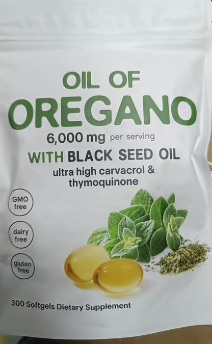 OREGANO & BLACK SEED OIL – ELIMINATES NAIL FUNGUS